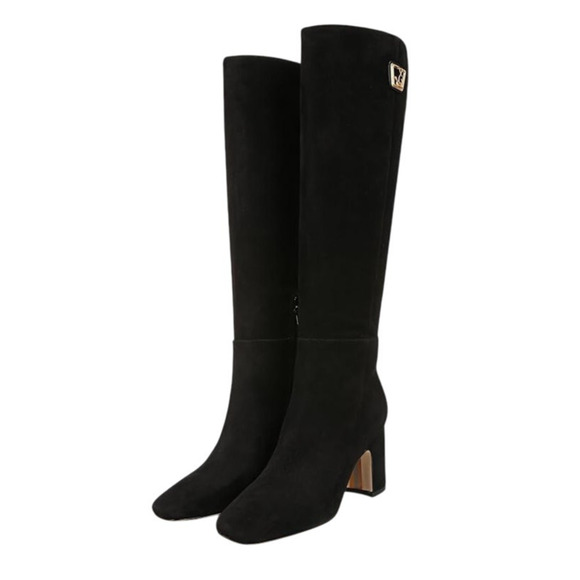 Sam Edelman Women's Faren Boots US 9 M EU 40 Black Suede Leather NIB - Picture 1 of 11